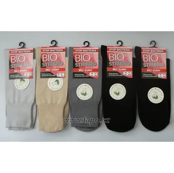 Pánské ponožky Ponožky BIO + STŘÍBRO zdravotní P, velikost 29-30, mix /dle vyobrazení/