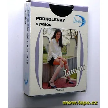 Dámské ponožky TAMARA podkolenky 1pár s patou, velikost 27, černá