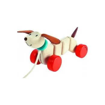 Dřevěná hračka Plantoys Šťastné štěně