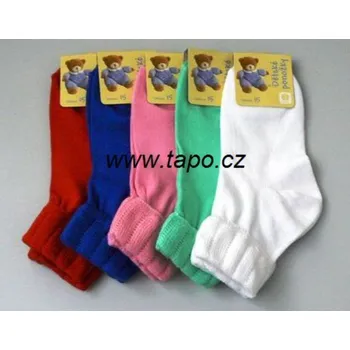 Ponožky dětské ohrnovací 0078, velikost 12, pastelové