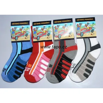 Ponožky polofroté vzor 0002, velikost 14-16, mix