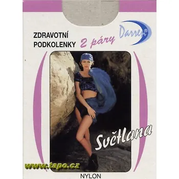 Dámské ponožky Světlana podkolenky 2páry, velikost 25-27, hnědá