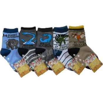 Ponožky dětské T- REX ABS, velikost 12-13, mix