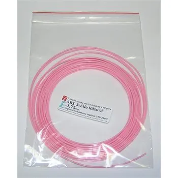 3D tisk Pro3D tisková struna ABS, 1,75mm, světle růžová - METRÁŽ - cena za 1m ( ABS filament light pink )
