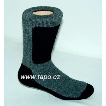 Pánské ponožky Ponožky X TREM s vlnou, velikost 27-28, šedočerná