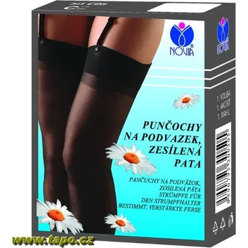 Dámské punčochy Punčochy C05 na podvazek, velikost 25, hnědá