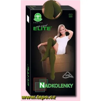 Dámské punčochy Nadkolenky KATRIN, velikost uni, olivová