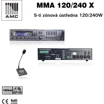 Hi-Fi Zesilovač AMC 5-ti zónová rozhlasová ústředna 240 W - MMA 240X
