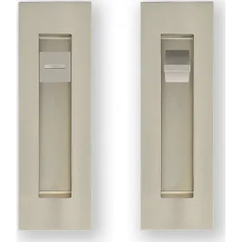 Dveřní kování M&T Mušle na posuvné dveře Entero, SNi matný nikl, mušle WC se zámkem