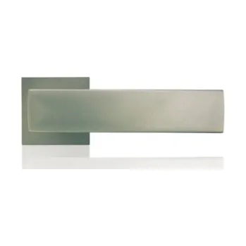 Dveřní kování M&T Klika Entero hranatá rozeta 54×54mm, SNi matný nikl, klika/klika