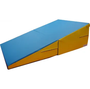 Pěnový válec Skládací klín DOR-SPORT Barva: zelená, Rozměr: 160x50x100 cm, Materiál: koženka