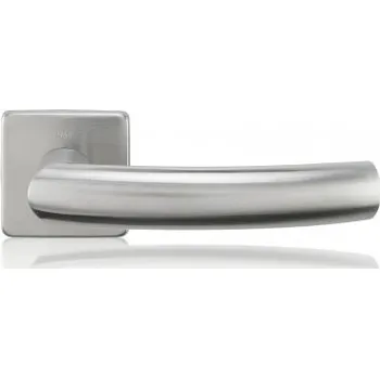 Dveřní kování M&T Klika Jameson na čtvercové rozetě, Economy nerez NRz, cylindrické