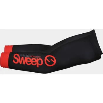 Cyklistické oblečení SWEEP CYKLISTICKÉ NÁVLEKY NA RUCE CYKLO-N006 ČERNO/ČERVENÉ velikost čepice: 2