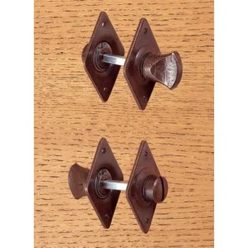 Dveřní kování M&T FM 306.P WC uzamykání na ploché rozetě ve tvaru kosočtverce