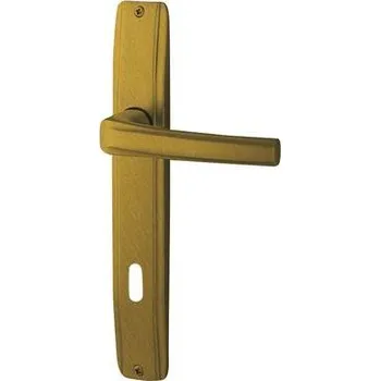 Dveřní kování M&T Dveřní klika Garanti, Ms mosaz leštěno, WC 72 mm