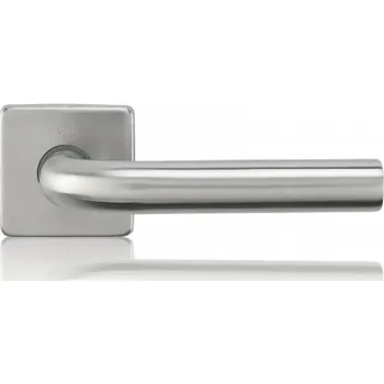 Dveřní kování M&T Dveřní klika Deny na čtvercové rozetě, Economy nerez NRz, cylindrické