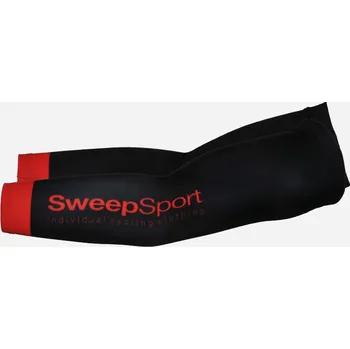 Cyklistické oblečení SWEEP CYKLISTICKÉ NÁVLEKY NA RUCE CYKLO-N007 ČERNO/ČERVENÉ velikost čepice: 1