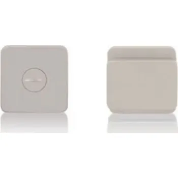 Dveřní kování M&T Spodní rozety Minimal/Maximal, SNi matný nikl, WC Minimal na rozetách 47×47&nbsp;mm