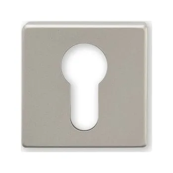 Dveřní kování M&T Spodní rozety čtvercové, SNi matný nikl broušeno, cylindrické