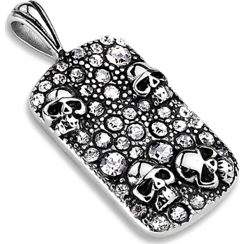 Přívěsek Přívěsek Skulls z chirurgické oceli SSPH-7898