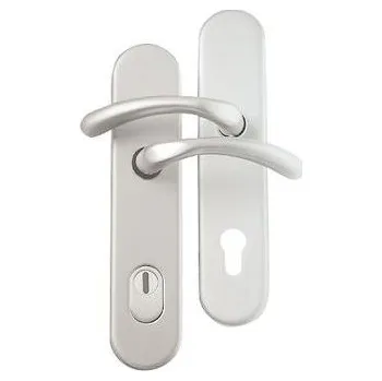 Dveřní kování M&T Bezpečnostní kování Burak Sicura, SNi matný nikl, klika/klika R 92 mm