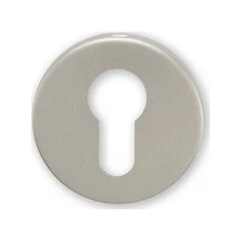 Dveřní kování M&T Spodní rozety kulaté, SNi matný nikl - broušeno, cylindrické