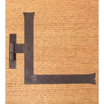 pant M&T FF 259.DX Kovaný pant ve tvaru „L“ se závěsem na dřevo, levý