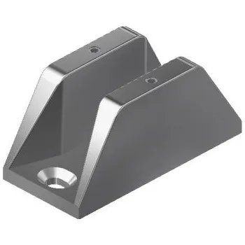 Dveřní kování M&T Vodící blok, Matný stříbrný elox, stavitelný 8 - 10 mm