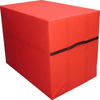 Pěnový válec Kvádr DOR-SPORT Barva: červená, Rozměr: 120x70x60 cm