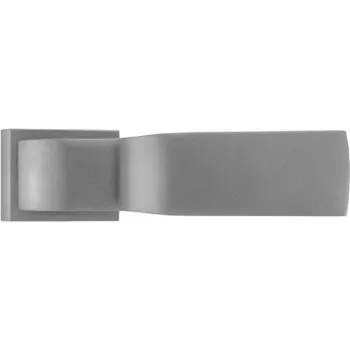 Dveřní kování M&T Klika Tukan, čtvercová rozeta, SNi matný nikl - broušeno, madlo/klika R