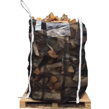 Pytle na odpadky Velkoobjemový vak Big Bag 90 x 95 x 150 cm na dřevo a štěpku rovné dno otevřený