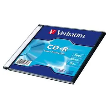 Ukládání dat CD-R 80 min. Verbatim 52x DL Extra Protection Surface slim - 43347