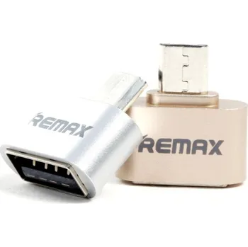 Remax microUSB - USB OTG adaptér Barva: Stříbrná