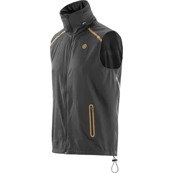 Pánská větrovka Vesta SKINS PLUS NCG Mens Tech Vest - Black S