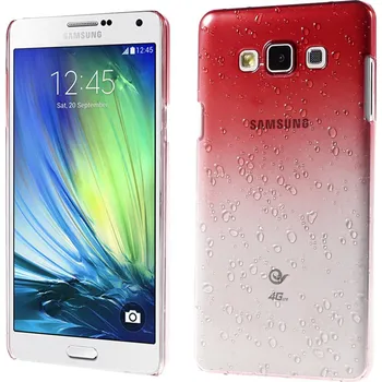 Pouzdro na mobilní telefon Pouzdro s kapkami deště pro Samsung Galaxy A7 SM-A700F Barva: Červená