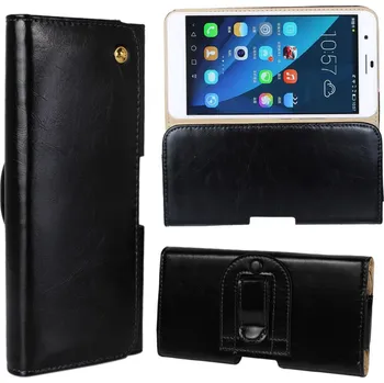 Pouzdro na mobilní telefon Koženkové pouzdro TVC BeltCase pro Huawei Honor 6 Plus Barva: Černá