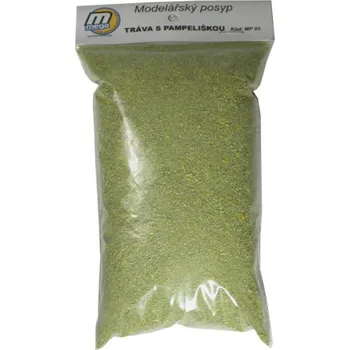 Plastikový model Modelářský posyp Mega Graphic – tráva s pampeliškou