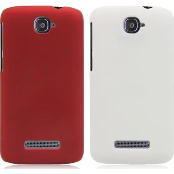 Pouzdro na mobilní telefon Plastové pouzdro TVC HardCase pro Alcatel OT-7041D POP C7 Barva: Bílá