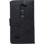 TVC Pouzdro se vzorem krokodýlí kůže pro LG Leon 4G LTE (H340N) Barva: Černá
