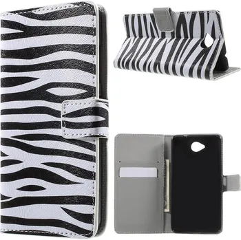 Pouzdro na mobilní telefon Koženkové pouzdro TVC Zebra pro Microsoft Lumia 650