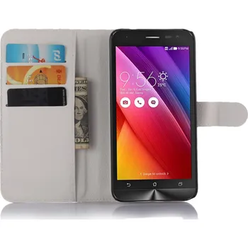 Pouzdro na mobilní telefon Koženkové pouzdro TVC se stojánkem pro Asus Zenfone 2 Laser (ZE500KL) Barva: Bílá