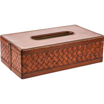 Box na kapesníky Balmuir Richmond kožená krabice na kapesníky