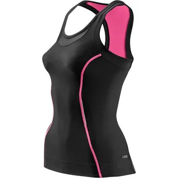 Kompresní prádlo SKINS A200 Womens Racer Back Top - Black/Pink (dámské aktivní kompresní tílko) L