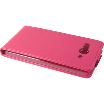 Pouzdro na mobilní telefon Koženkové pouzdro pro Alcatel OT- 7047D POP C9 Barva: Růžová