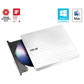 Mechanika ASUS SDRW-08D2S-U LITE/DWHT/G/AS, bílá USB2.0 Externí - 90-DQ0436-UA221KZ