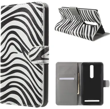 Pouzdro na mobilní telefon Koženkové pouzdro TVC Zebra pro Asus Zenfone 2 (ZE551ML)
