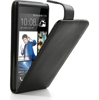 Pouzdro na mobilní telefon Koženkové pouzdro pro HTC Desire 600 Barva: Černá