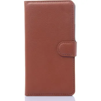 Pouzdro na mobilní telefon Koženkové pouzdro TVC WalletCase pro Huawei Honor 6 Plus Barva: Hnědá