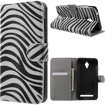 Pouzdro na mobilní telefon Koženkové pouzdro TVC Zebra pro Asus Zenfone Go (ZC500TG)