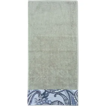 Osuška Möve Pima osuška stříbrná s textilní bordurou 80x150 cm
